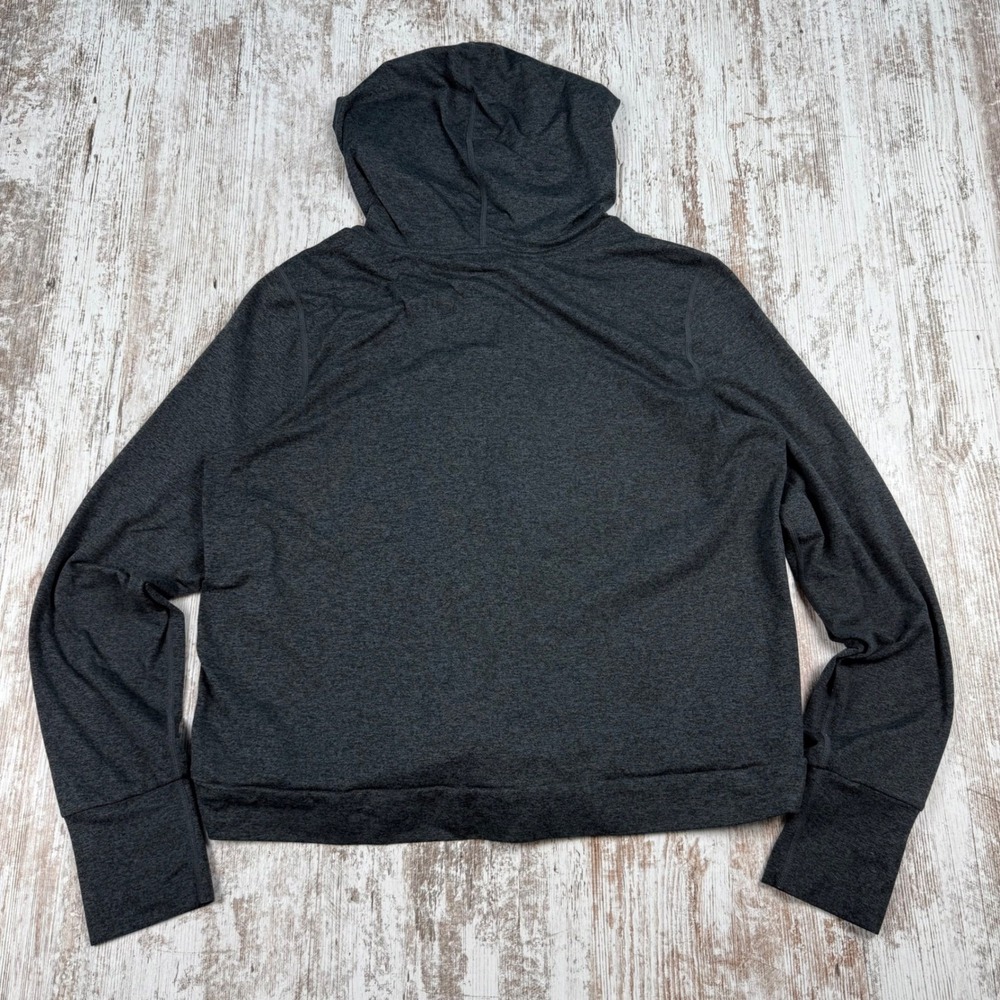 Vuori Halo Essential Hoodie Charcoal‎ Heather Gray DreamKnit Pullover Womens XL - Picture 2 of 7